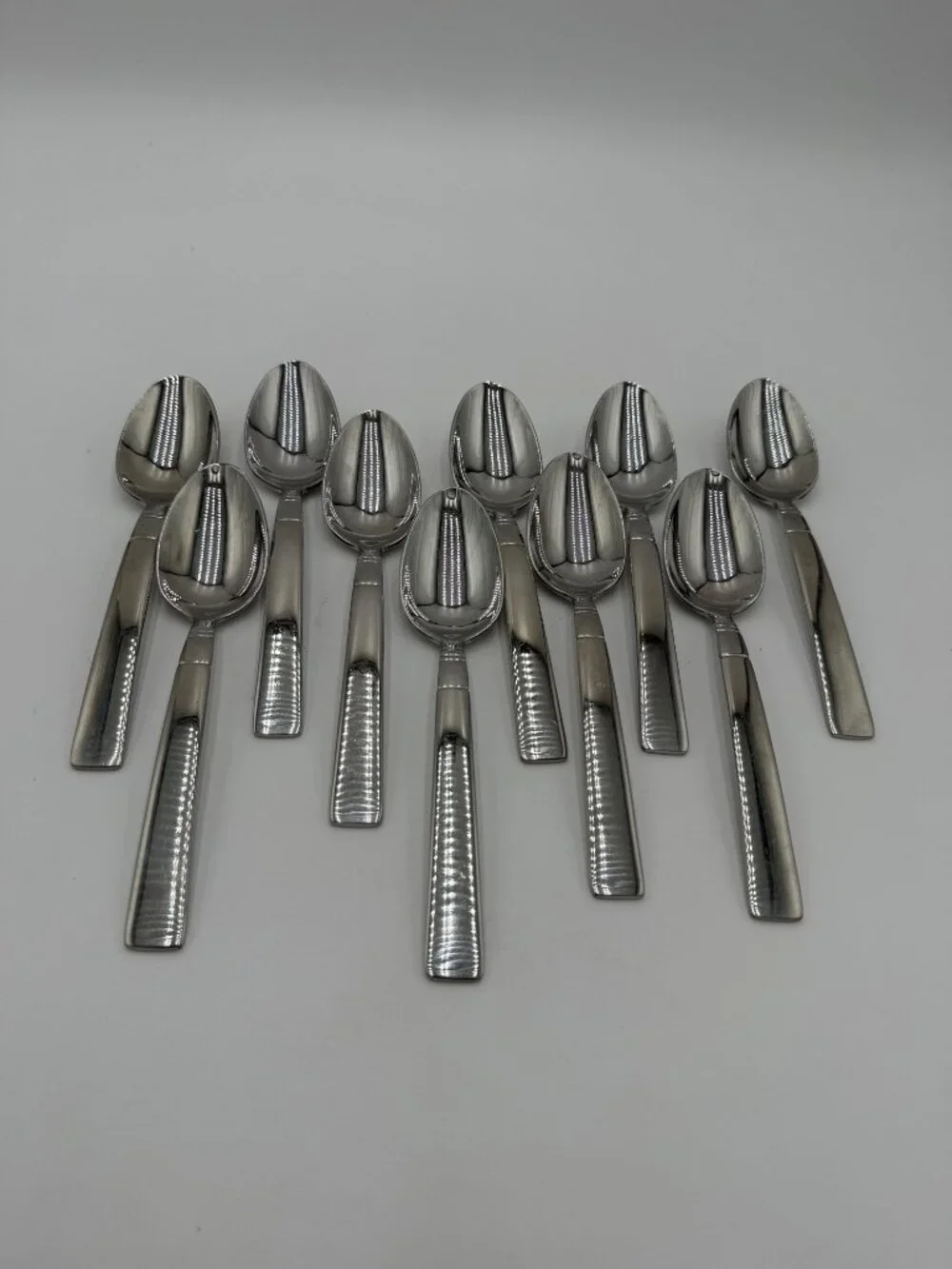 Wallace 18/10 Stainless Steel Flatware Set 10 Spoons  7 1/4